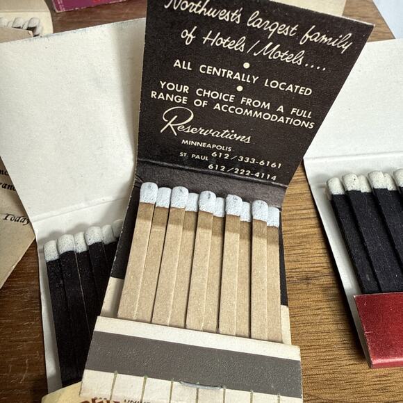 Vintage Minnesota Matchbook Lot Most Unused Leamington Hotel Restaurants Casino - Picture 4 of 10